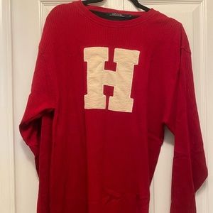 Womens Tommy Hilfiger top in dark red super cute for Razorback Hogs fan  Large